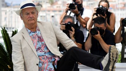 L'acteur Bill Murray à Cannes pour le film "New Worlds : The Cradle of Civilization" (CHRISTOPHE SIMON / AFP)