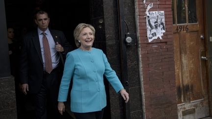 La candidate démocrate à la Maison Blanche, Hillary Clinton, en déplacement à Philadelphie (Etats-Unis), le 6 novembre 2016. (BRENDAN SMIALOWSKI / AFP)