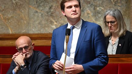 Le député Ensemble pour la République (EPR) des Yvelines, Charles Rodwell, le 16 mai 2023. (EMMANUEL DUNAND / AFP)