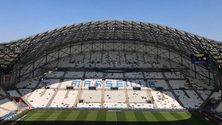 Le stade Vélodrome à Marseille. (CAMILLE PAYAN / RADIOFRANCE)