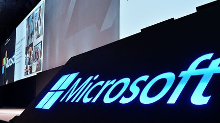 Lors du "Microsoft Tech Summit", à Tokyo le 5 novembre 2018 (KEIZO MORI / MAXPPP)