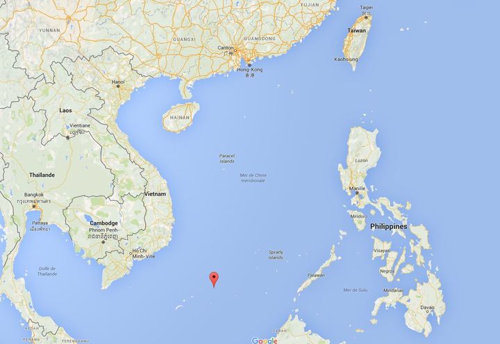 La Chine et les Philippines se disputent la souveraineté des îles Spratley, situées en mer de Chine méridonale. (GOOGLE MAPS)