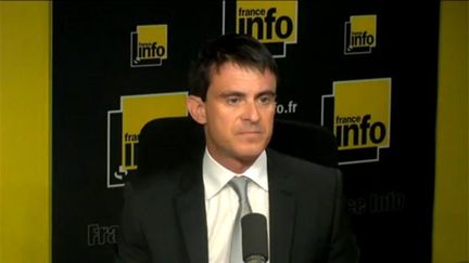 &nbsp; (Manuel Valls sur France Info ce lundi © Radio France)