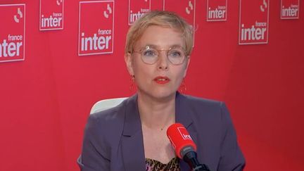 La députée&nbsp;LFI-Nupes de Seine-Saint-Denis Clémentine Autain invitée lundi 2 janvier sur France Inter.&nbsp; (FRANCE INTER / RADIO FRANCE)