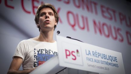 Thierry Marchal-Beck, lors d'un discours à Paris, le 5 octobre 2013.&nbsp; (MAXPPP)