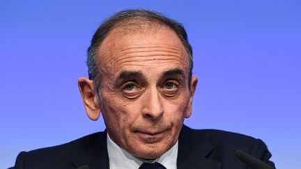 Eric Zemmour, à Paris, le 10 avril 2022. (BERTRAND GUAY / AFP)