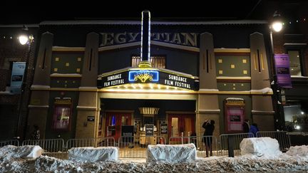 L'Egyptian Theatre de Park City (Utah) où se déroule en partie le festival du film de Sundance du 18 au 28 janvier 2024. (CHRIS PIZZELLO / AP / SIPA)