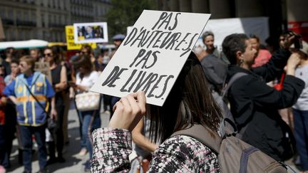 Manifestation d'auteurs inquiets pour leur régime de protection sociale
 (Léon Tanguy / MaxPPP)