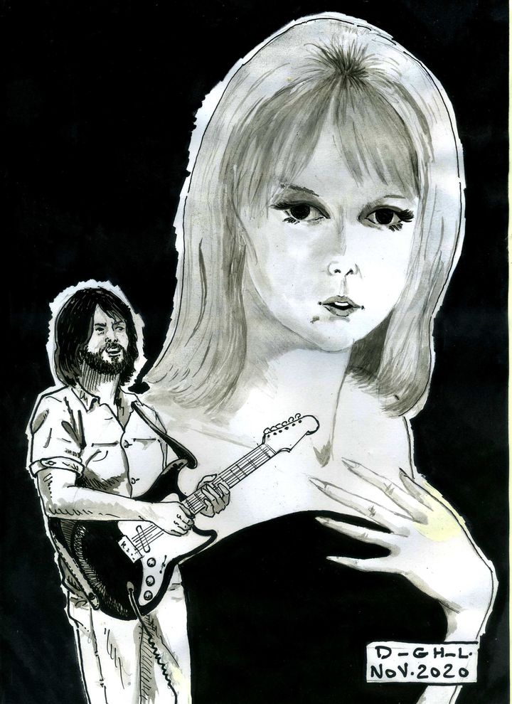 Erci Clapton et "Layla", par le dessinateur Denys Legros (Denys Legros)