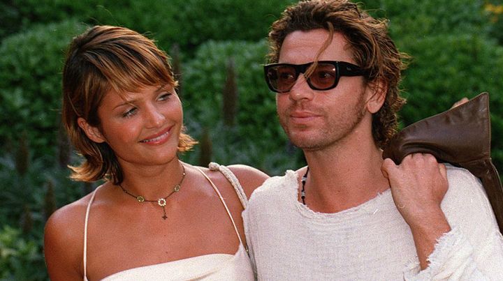 Helena Christensen et Michael Hutchence aux World Music Awards, &agrave; Monaco, le 4 mai 1994. (VILLARD / SIPA)