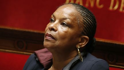 La ministre de la justice fran&ccedil;aise, Christiane Taubira, &agrave; l'Assembl&eacute;e nationale, &agrave; Paris, le 25 juin 2013.&nbsp; (CHARLES PLATIAU / REUTERS)