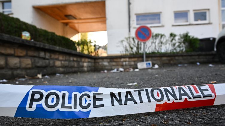 An armed and hooded man fired from a car on May 13, 2023, injuring five people, in Villerupt (Meurthe-et-Moselle), May 14, 2023. (SEBASTIEN BOZON / AFP)