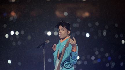 Prince lors du Superbowl 2007. (JEFF HAYNES / AFP)