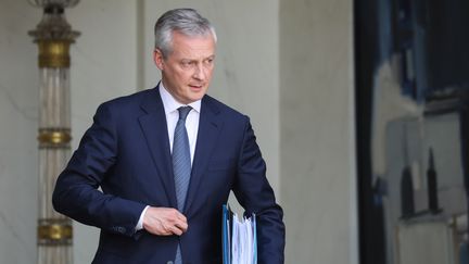 Bruno Le Maire, à la sortie de l'Élysée, en mai 2019.&nbsp; (LUDOVIC MARIN / AFP)