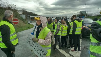 10e&nbsp;jour de mobilisation des "gilets Jaunes" à Biarritz. (VALÉRIE MENUT / FRANCE-BLEU PAYS BASQUE)