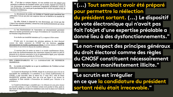 Extrait de la demande d'assignation déposée par Isabelle Lamour. (FRANCEINFO / RADIO FRANCE)