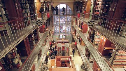 La salle de stockage de la Bibliothèque nationale de France (BnF), rue de Richelieu à Paris.
 (ERIC FEFERBERG/AFP)