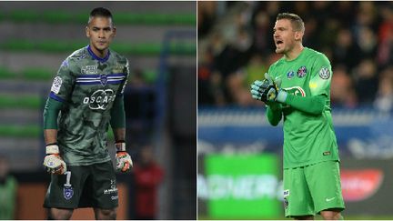 Le gardien de but de Bastia, Alphonse Areola, et celui du PSG, Nicolas Douchez 