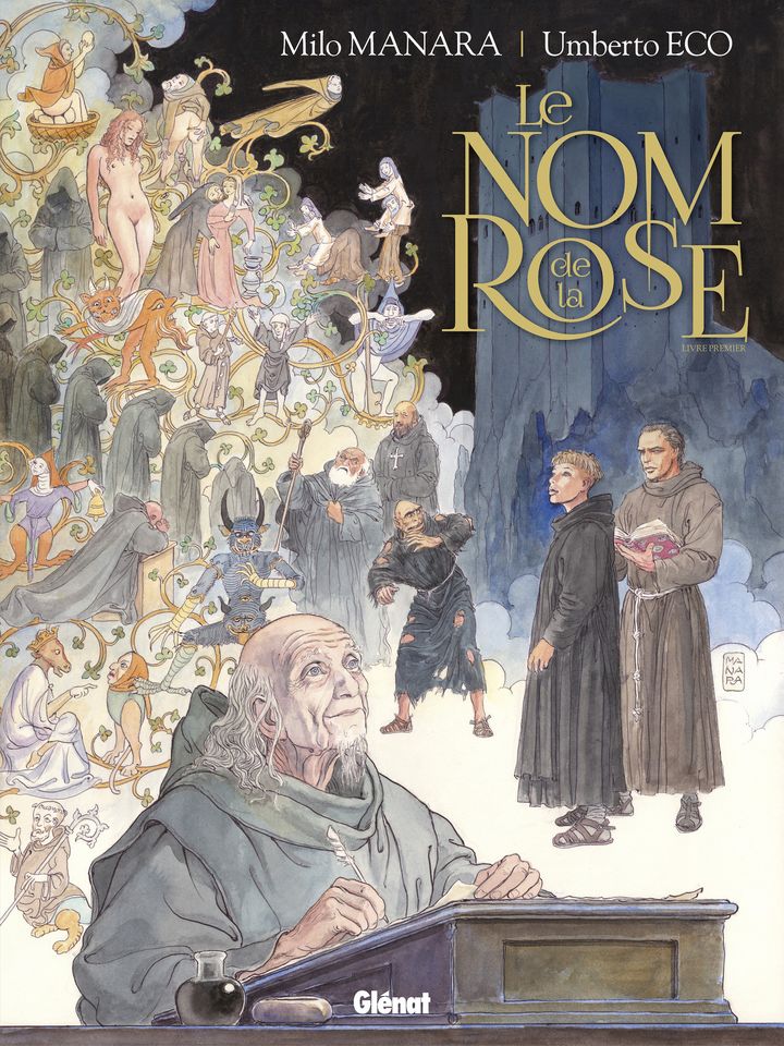 Couverture de la BD "Le nom de la rose". (Editions Glénat)