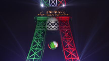 La tour Eiffel, photographiée le 27 juin 2016 lors de l'Euro de football organisé en France. (BERTRAND GUAY / AFP)