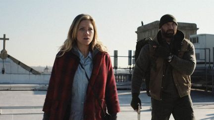 Brittany Snow et Dave Bautista dans "Bushwick"
 (Courtesy of Sundance Institute | photo by Lyle Vincent)