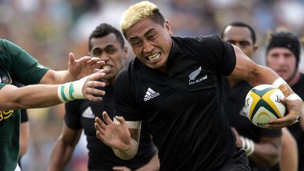 Le rugbyman n&eacute;o-z&eacute;landais Jerry Collins, le 2 septembre 2006 &agrave; Rustenburh (Afrique du Sud). (GIANLUIGI GUERCIA / AFP)