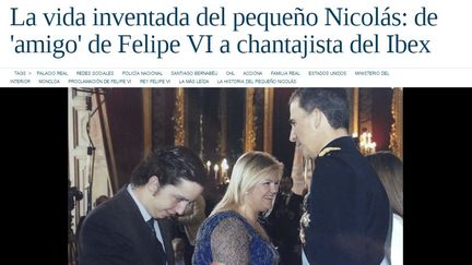 Arr&ecirc;t&eacute; le 16 octobre 2014,&nbsp;Francisco Nicol&aacute;s G&oacute;mez-Iglesias&nbsp;fait depuis la une des m&eacute;dias espagnols, comme ici "El Confidencial", o&ugrave; il appara&icirc;t lors de la prestation de serment de Felipe VI. (CAPTURE EL CONFIDENCIAL)