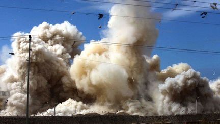 Destruction de maisons par l'armée égyptienne à Rafah (Sinaï) le 30 octobre 2014. (AFP - ASHRAF AMRA / ANADOLU AGENCY)