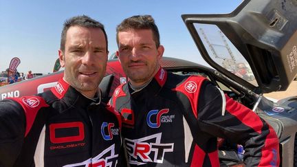 Mathieu Serradori (à gauche) va devoir se séparer de son copilote Fabian Lurquin (à droite) qui fera désormais équipe avec Sébastien Loeb. (Team SRT)