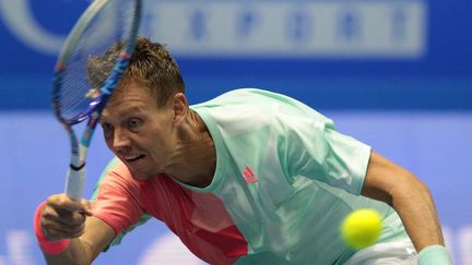 Le Tchèque Tomas Berdych en difficulté (SERGEY MIHAILICENKO / ANADOLU AGENCY)