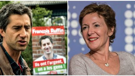 François Ruffin (à gauche) et Frédérique Dumas (à droite) sont deux personnalités du cinéma. Ils ont tous les deux été élus députés à l'Assemblée Nationale. 
 (PHILIPPE HUGUEN / AFP - M.ASTAR/SIPA )