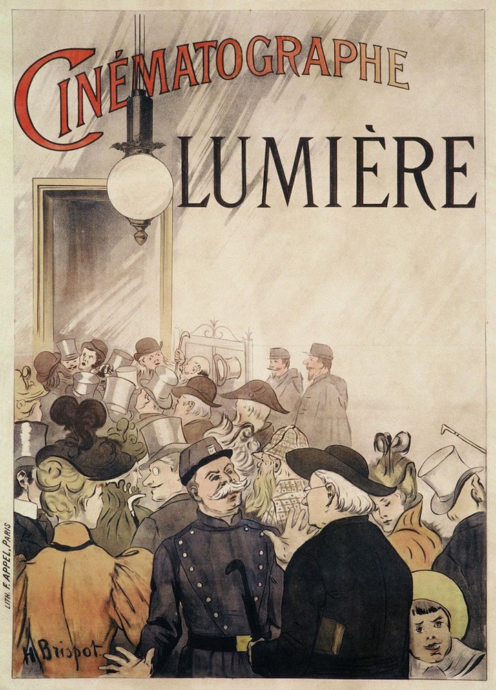 Affiche pour le cinématographe Lumière par Brispot (1896)
 (DR)