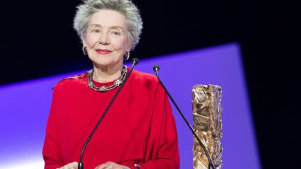 Emmanuelle Riva avec son César du Meilleur rôle féminin dans "Amour" en 2013
 (VILLARD/BENAROCH/SIPA)