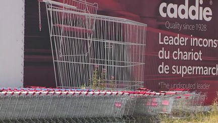 Marque entrée dans le langage commun, Caddie a été liquidée, annonce l'entreprise mardi 16 juillet. Le fabricant de chariots de supermarché, basé en Alsace, était victime de difficultés financières. (France 2)