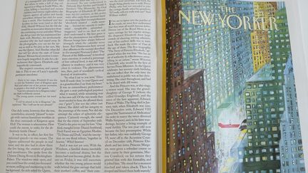 Le magazine The New Yorker republiera une Une du 28 mars 1994 illustrée par Sempé dans son édition&nbsp;du 5 septembre 2022.&nbsp;
 (TIMOTHY A. CLARY / AFP)