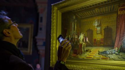 "Murmures nocturnes", visites nocturnes insolites au château de Blois.
 (Guillaume Souvant / AFP)