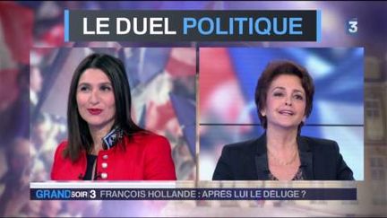 Anne Rosencher et Judith Waintraub évoquent le rôle de François Hollande. (FRANCE 3)