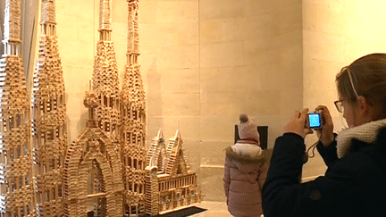 La Sagrada Familia en Kapla
 (France 3 Culturebox capture d&#039;écran)