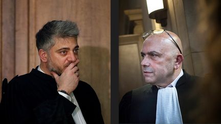 Les avocats Xavier Nogueras (à gauche) et Joseph Cohen-Sabban (YOAN VALAT/EPA/NEWSCOM/MAXPPP et XAVIER DE TORRES/MAXPPP)