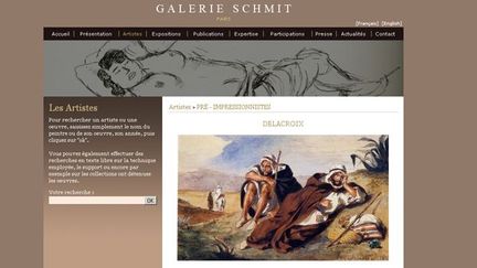 L&#039;image de l&#039;aquarelle volée sur le site de la galerie
 (Capture d&#039;écran)