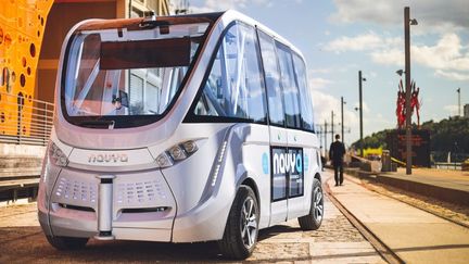 Navette autonome du groupe Kéolis, déployée dans les rues de Lyon depuis 2016 (Kéolis/Navya)