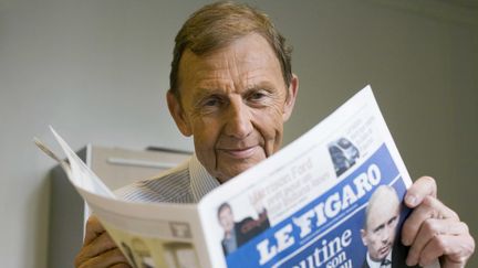 Le d&eacute;sormais ex-directeur des r&eacute;dactions du groupe Figaro, Etienne Mougeotte,&nbsp;le 17 septembre 2009. (BASSIGNAC / JDD / SIPA)