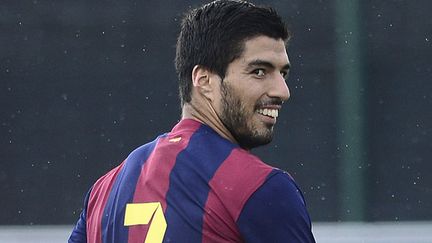 L'attaquant uruguayen du FC Barcelone, Luis Suarez