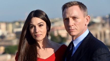 Monica Bellucci, nouvelle James Bond girl au côté de Daniel Craig, héros de "Spectre", Rome, février 2015
 (Tiziani Fabi / AFP)