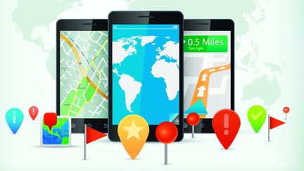 Google Maps a fait son grand retour sur iPhone, le 13 d&eacute;cembre 2012. (KAMRUZZAMAN RATAN / VETTA / GETTY IMAGES)