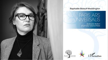 Raphaële Bidault-Waddinghton et la première de couverture de "Paris, Ars Universalis" (L'Harmattan). (Maria Spera / L'Harmattan)