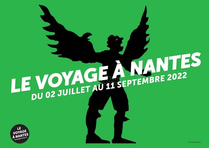 Affiche du festival Le voyage à Nantes du 2 juillet au 11 septembre 2022 (Helène Delprat)