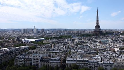 Une vue de Paris durant les Jeux olympiques, le 28 juillet 2024. (ALEX PANTLING / POOL / VIA AFP)