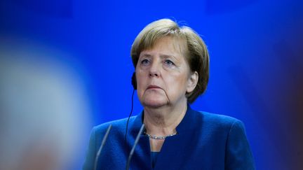 La chancelière allemande, Angela Merkel, le 1er février 209 à Berlin. (ABDULHAMID HOSBAS / ANADOLU AGENCY / AFP)