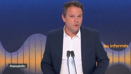 Marc Fauvelle présentait "Les informés du matin" sur franceinfo, vendredi 3 juin 2022. (FRANCEINFO / RADIO FRANCE)